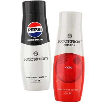 SODASTREAM Koncentraty do Saturatora Zestaw COLA + PEPSI MAX Syropy do Wody