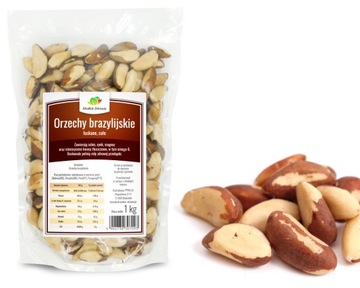 ORZECHY BRAZYLIJSKIE - DUŻE, SMACZNE - 1000g 1kg