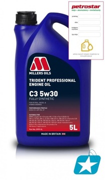 MILLERS TRIDENT PROFESSIONAL C3 5W30 5L