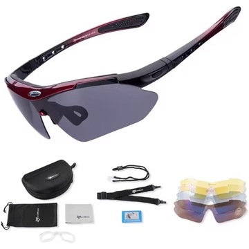 ROCKBROS OKULARY ROWEROWE SPORTOWE POLARYZACYJNE NA ROWER UV400 POLARYZACJA