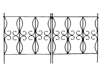 PŁOTEK OGRODOWY METALOWY 75 x 80 cm do ogrodu