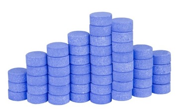 1kg 11w1 CHLOR NIEBIESKA WODA 200g BLUE MULTI BASENU + DOZOWNIK 200g