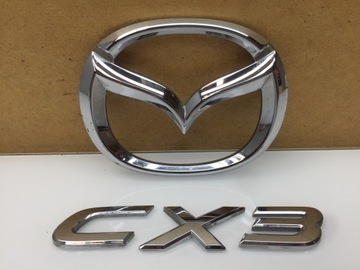 MAZDA CX-3 CX3 ZNAK ZNAKY NÁPIS LOGO KRYT KUFRU