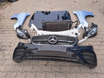 Mercedes 213 błotnik amg maska zderzak lampy chłodnice pas przedni