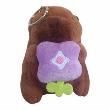 Кольцо клавиши талисмана Kapibara плюшевая кулон для ключа