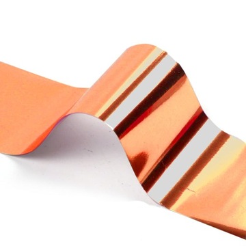 Folia Transferowa Metallic Ozdoby Chrom Miedziana