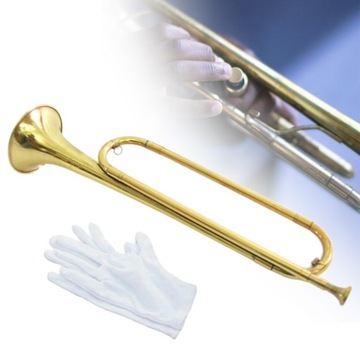 Музыкальный инструмент BB Bugle из латуни в старинном стиле.