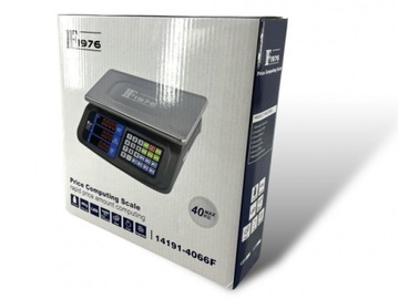 ЭЛЕКТРИЧЕСКИЕ БЕСПРОВОДНЫЕ МАГАЗИНСКИЕ ВЕСЫ, ЖК-ДИСПЛЕЙ, 40 КГ, 2 Г БАТАРЕИ