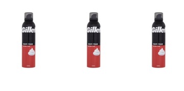 GILLETTE ZESTAW 3 PIANKA DO GOLENIA ORIGINAL 200ML