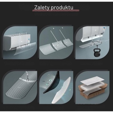 Owiewka osłona do klimatyzacji deflektor klimy PRZEŹROCZYSTY zima/lato