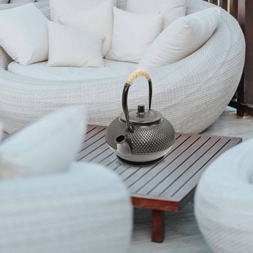 Żeliwny Zestaw Do Herbaty 13-częściowy Czarny