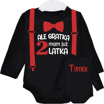 Body URODZINY ALE GRATKA MAM 2 LATKA IMIĘ r. 98