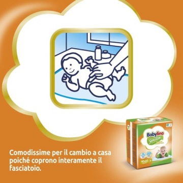 BABYLINO SENSITIVE одноразові пелюшки гігієнічні 90 × 60 см – 14 шт.