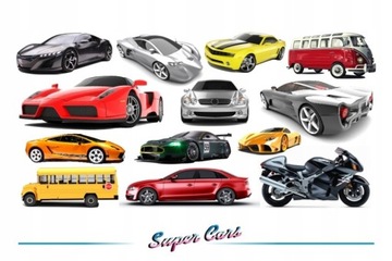 Naklejki na ścianę z samochodami autami - Cars 2