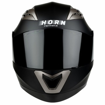 HORN 829/S МОТОЦИКЛЬНЫЙ ШЛЕМ + КОМПЛЕКТ ЧЕРНОГО ВЕТРОВОГО СТЕКЛА
