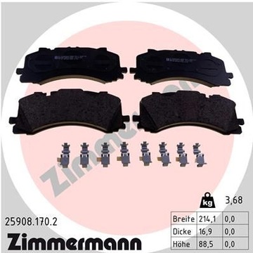 ZIMMERMANN KLOCKI PRZÓD AUDI Q7 SQ7 4M SQ8 400mm