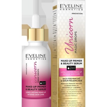 EVELINE UNICORN MAGIC DROPS BAZA-SERUM PIELĘGNUJĄC