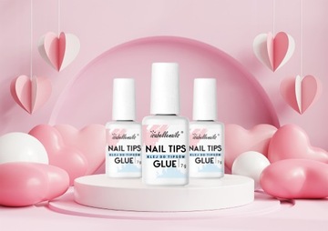 Isabellenails Быстросохнущий, прочный КЛЕЙ ДЛЯ Типсов, декор стразами с помощью кисточки.