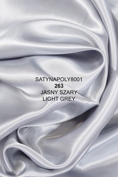 SATYNA PODSZEWKOWA POLIESTER8001 Szary jasny 263
