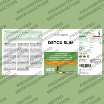 DeTox Detox Slim 500 мл Дренажной жидкости пищеварительности, антиоксидант