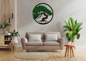 ПОДАРОЧНАЯ ЖИВАЯ КАРТИНА ДЕРЕВО БОНСАЙ 48см