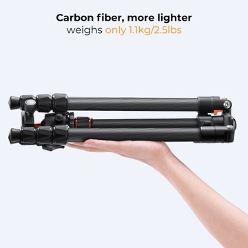 ULTRALIGHT K&F CARBON TRIPOD 162CM K254C2 ШТАТИВ из углеродного волокна