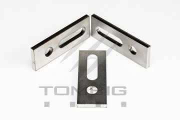 1 x Монтажный адаптер 80x30x5 Нержавеющая сталь PV