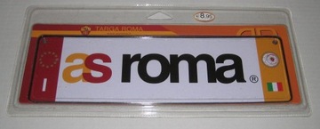AS ROMA - METALOWA TABLICA NA SZYBĘ - Z WŁOCH