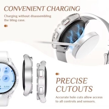 КОРПУС ДЛЯ ЧАСОВ SAMSUNG GALAXY 4 5 6 7 44 мм + ЗАКАЛЕННОЕ СТЕКЛО