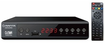 Tuner Dekoder Manta DVBT025PRO DVBT2 DVBT 2 TV naziemnej HEVC H.265 HDMI