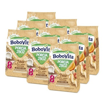BoboVita Kaszka mleczna owocowa ZESTAW 9x210g