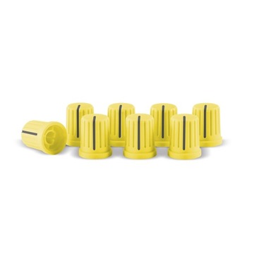 Reloop Knob Cap Set Yellow 8 szt. - Nakładki