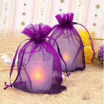 120 мешков из органзы Ювелирные конфеты 15х10см