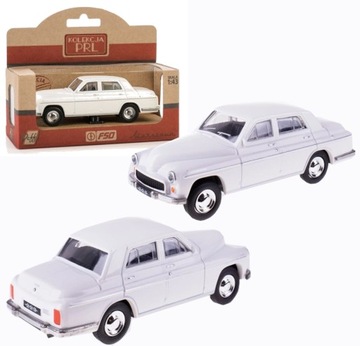 WARSZAWA 223 MODEL METALOWY KOLEKCJA PRL 1:43 BIAŁY