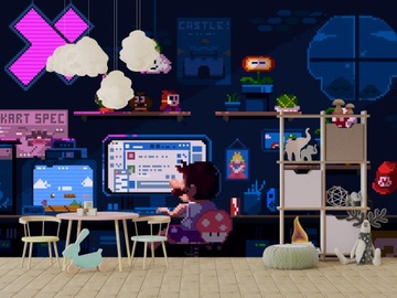 Фотообои Марио 2 виниловые обои 250х175 детская комната