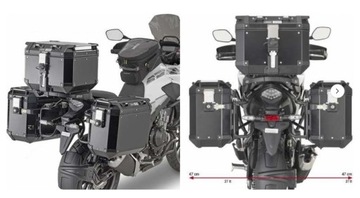 ПОЛИЧКА КОФРА БОКОВИХ MONOKEY CAM SIDE HONDA СВ 500 X (19-20) - ПІД БАГАЖНИКИ 