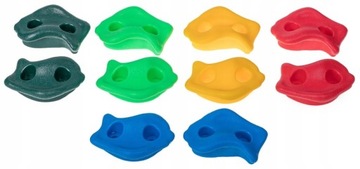 Ручки детские CALIMING STONES ROCKS, разноцветные, 10 шт + шурупы.