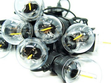 ŻARÓWKI LAMPKI OGRODOWE 7,5m 10 szt WARM LED 230V