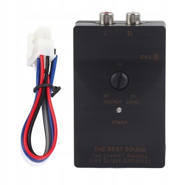 KONWERTER POZIOMU SYGNAŁU AUDIO RCA LOW HIGH 1A