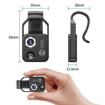 ОБЪЕКТИВ ЦИФРОВОГО МИКРОСКОПА ДЛЯ ТЕЛЕФОНА APEXEL 200X