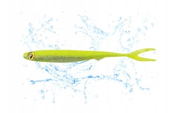 Fox Rage Slick Finesse UV Przynęta gumowa UV Chartreuse Ayu - 13cm