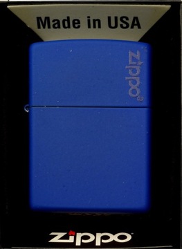 Zapalniczka ZIPPO ROYAL BLUE MATTE LOGO