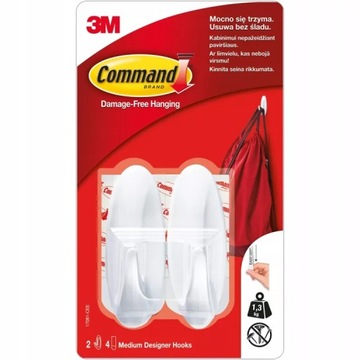 COMMAND 3M HACZYKI ŚREDNIE 2 SZT 1,3 Kg 17001