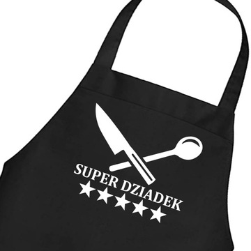 Dzień Dziadka Fartuch na Prezent Super Dziadek