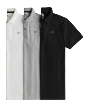 Hollister by Abercrombie - Logo Icon Polo 3-Pack - XXL -