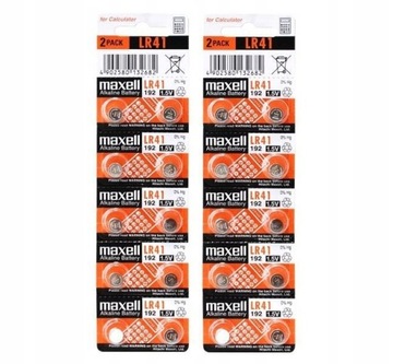 20 x bateria alkaliczna Maxell LR41 L736F 192 AG3