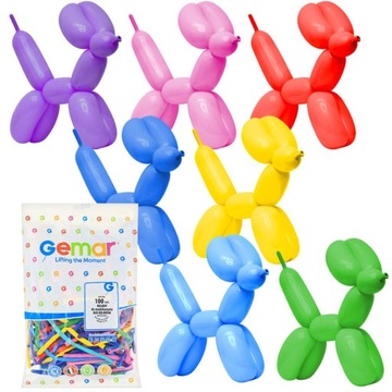 Balony do Modelowania Rurki Balonowe Zwierzątka Kolorowe 100 szt.