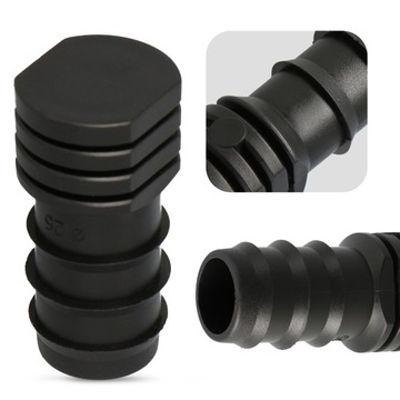 ПЭ ЗАБОРКА 25 ММ ПРЕСС-ПЛУБКА ЗАГЛУШКА ЗАГЛУШКА ШЛАНГА КАПЕЛЬНАЯ ЛИНИЯ ТРУБА