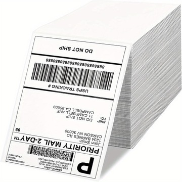 Fimax 4x6 Thermal Labels - Fanfold Direct Thermal Printer Labels