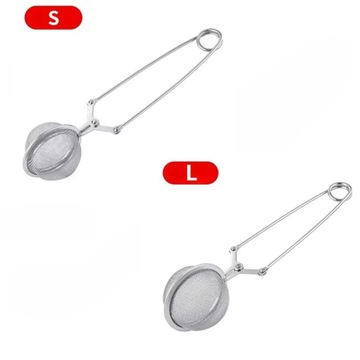 Cedzak siatkowy ze stalową kulą